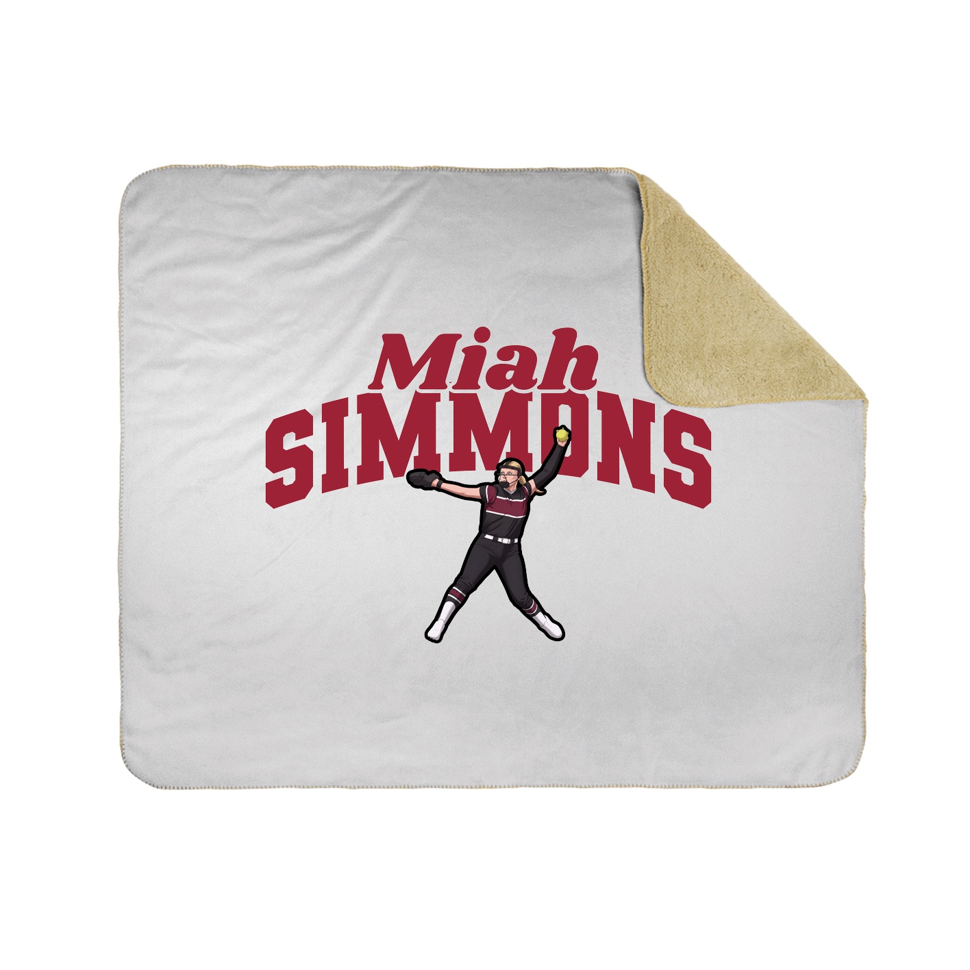 Throw Blanket — Signature Arch in White