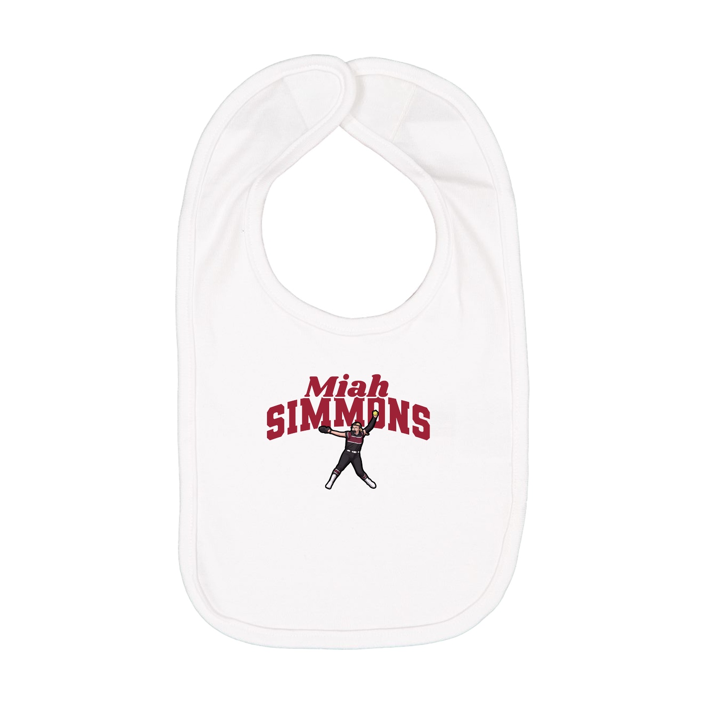 Infant Bib — Signature Arch in White