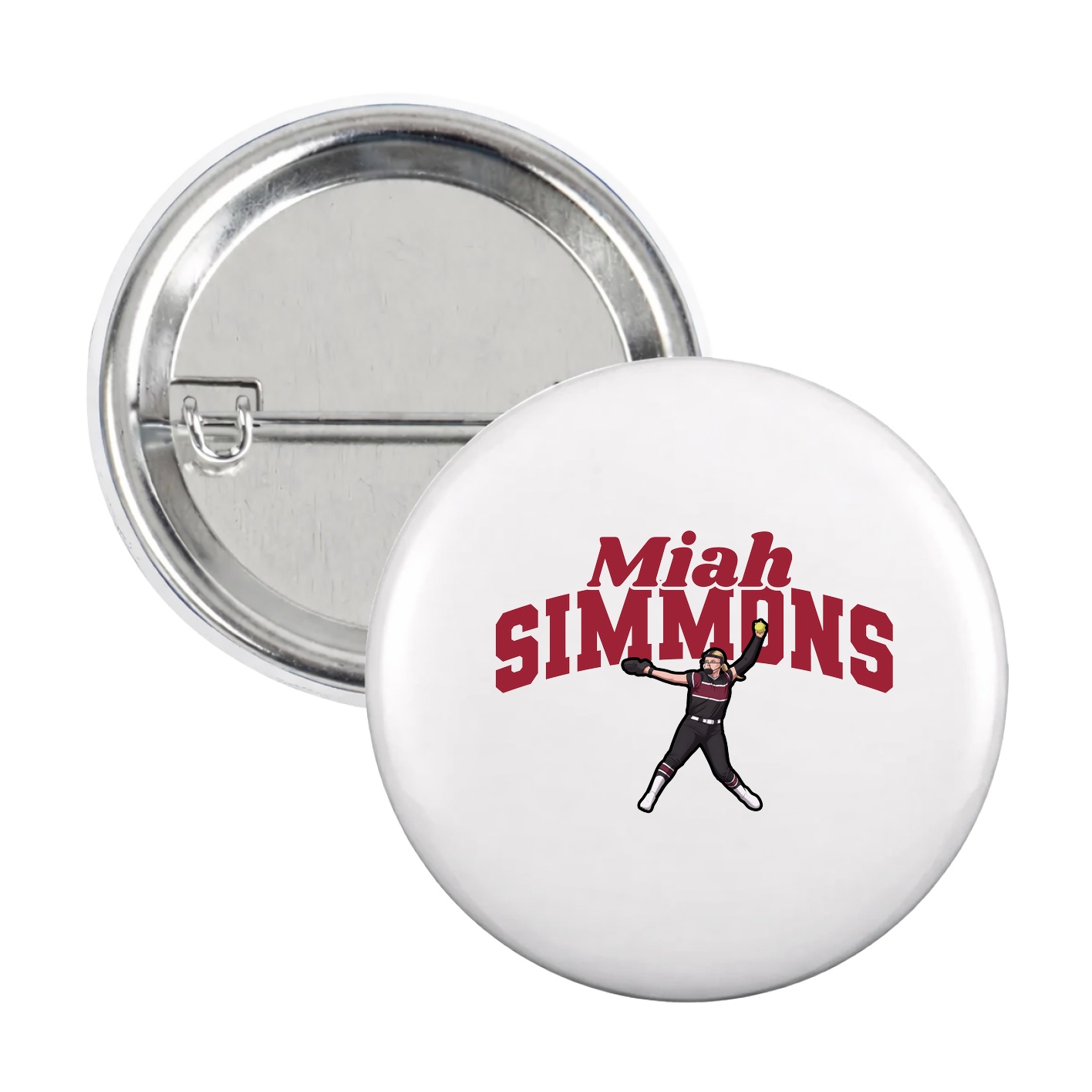 Game Day Button — Signature Arch in White