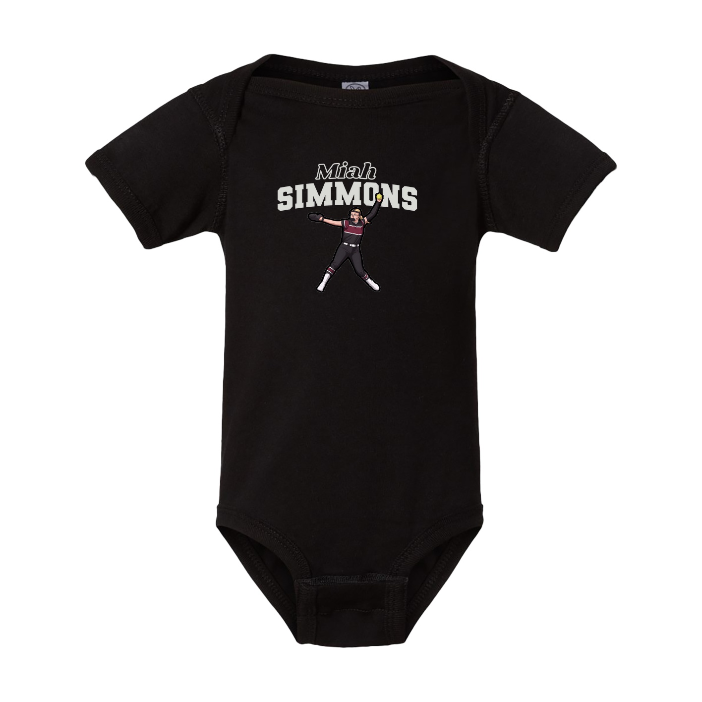 Baby Onesie — Name Arch in Black