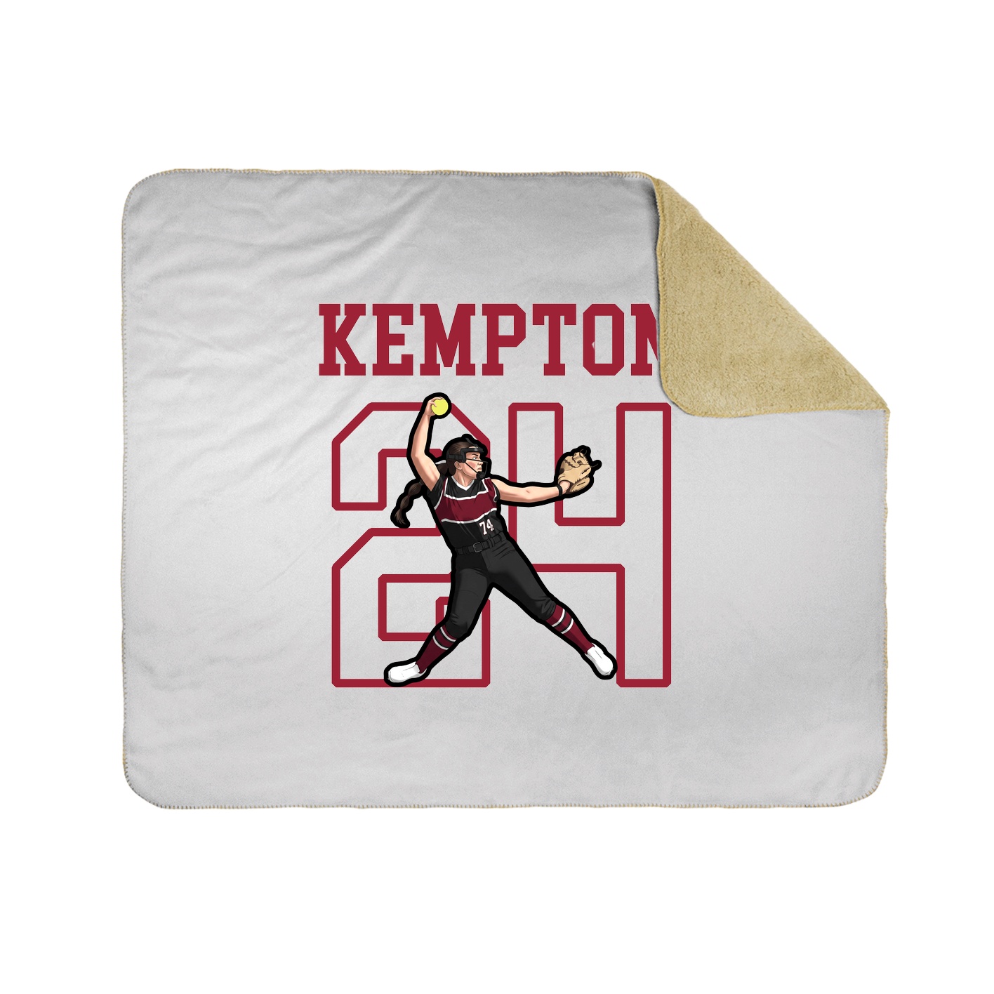 Throw Blanket — Shirsey in White