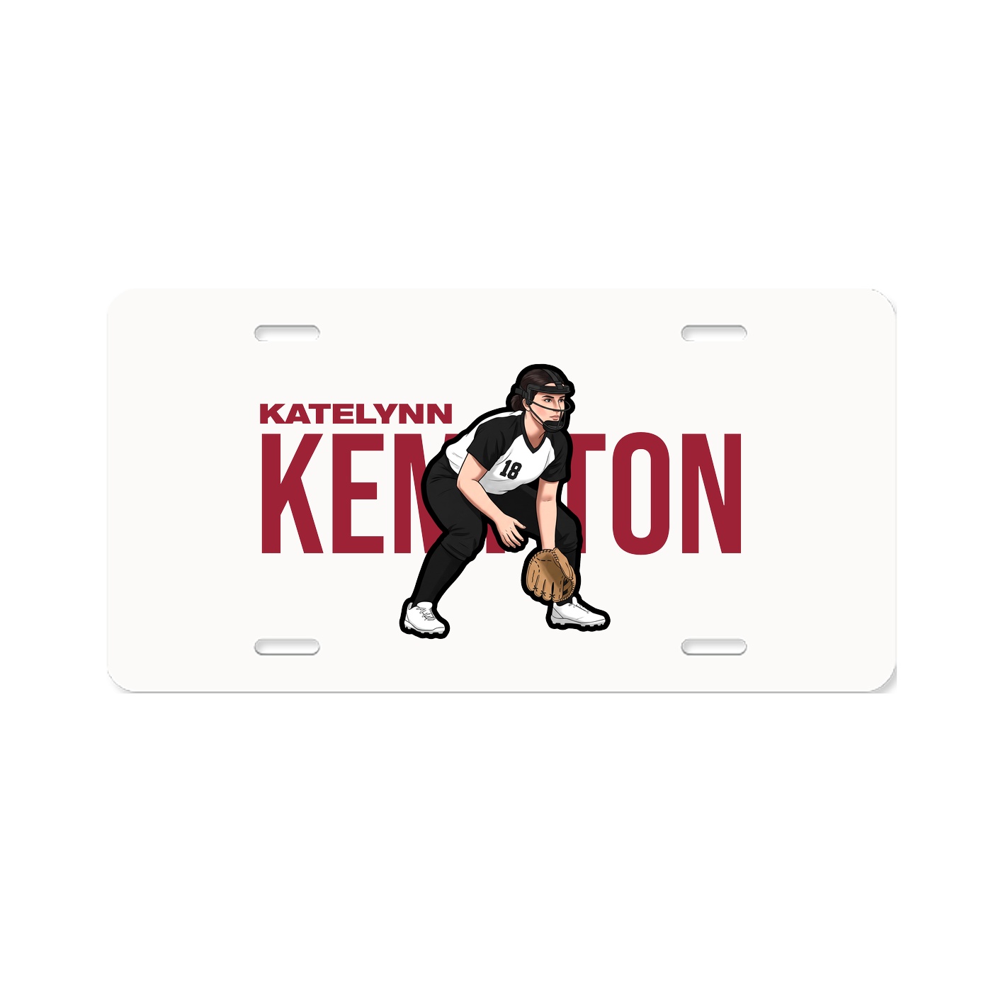 License Plate — Player Name in Classic