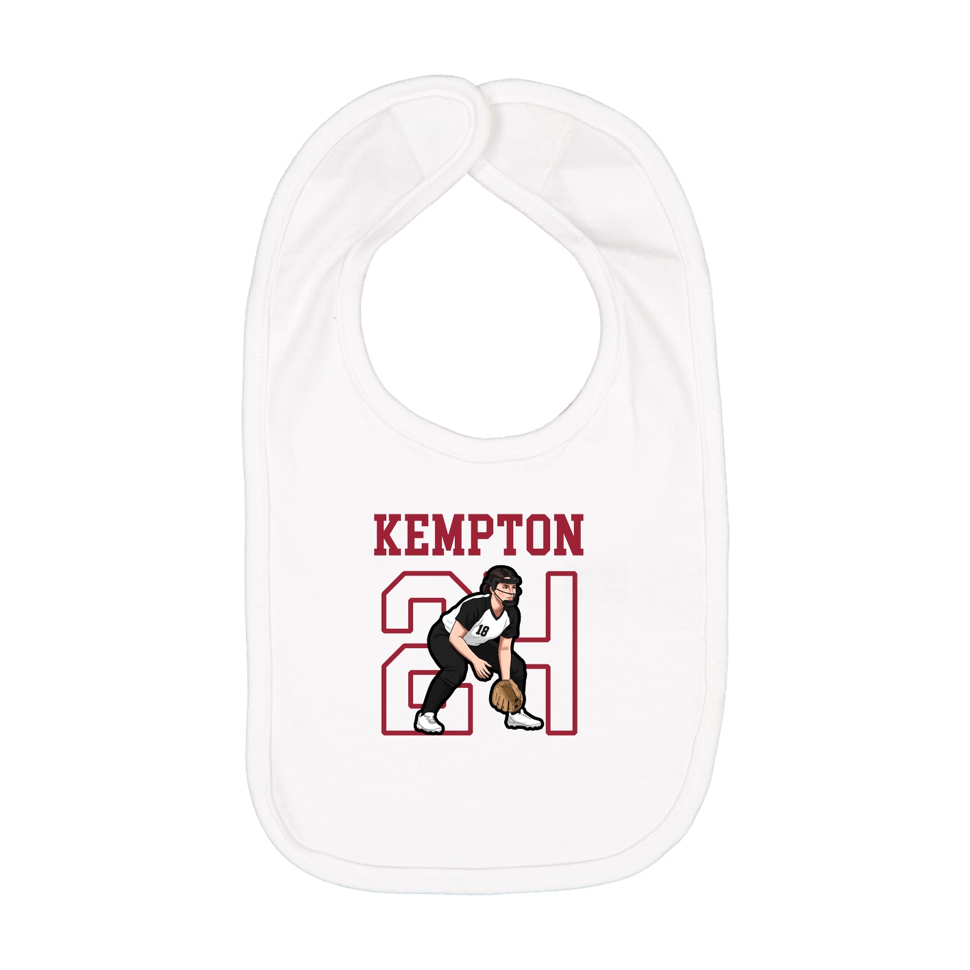 Infant Bib — Shirsey in White