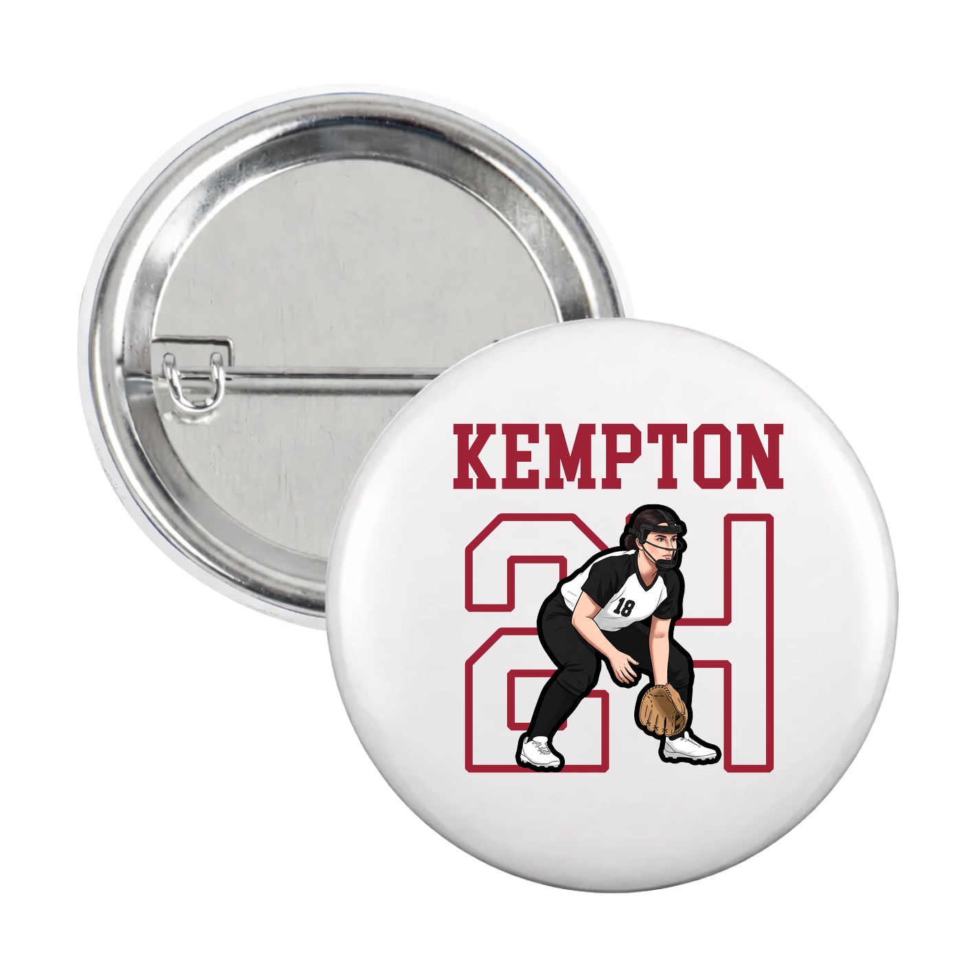 Game Day Button — Shirsey in White