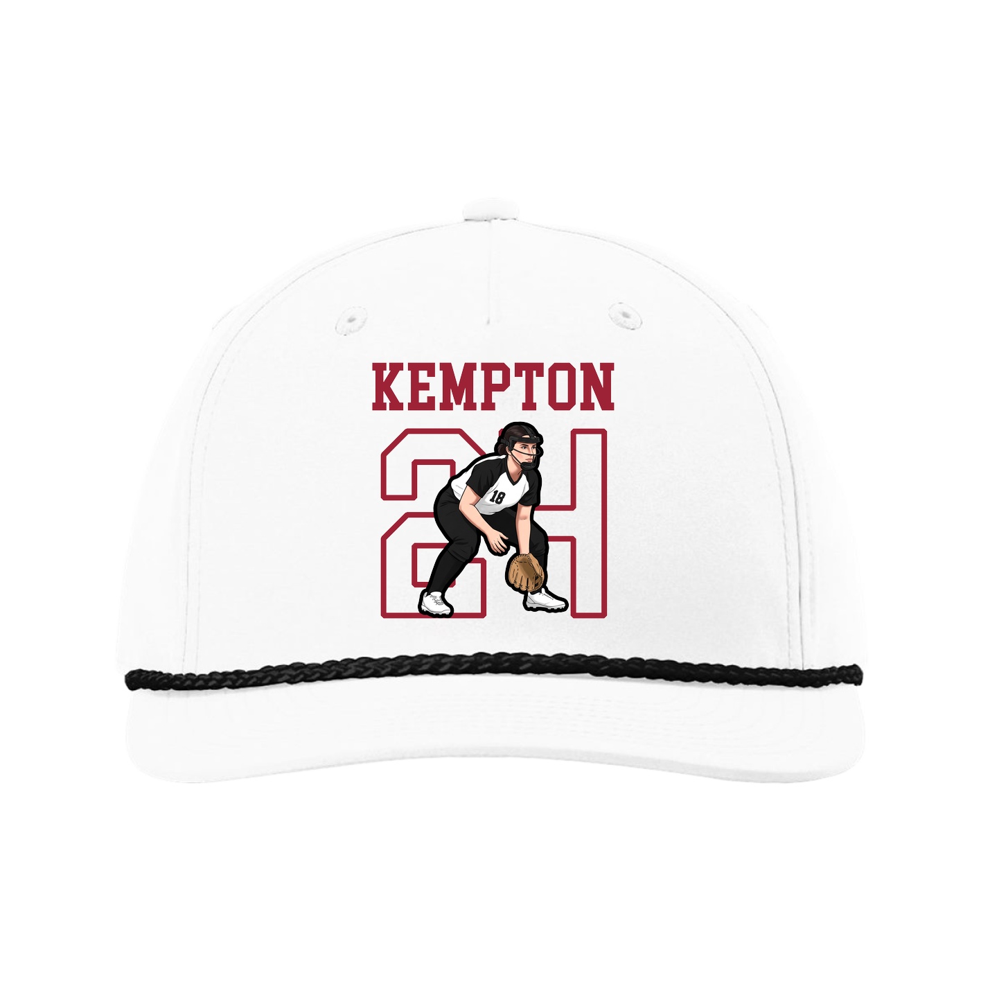 Five-Panel Classic Rope Cap — Shirsey in White