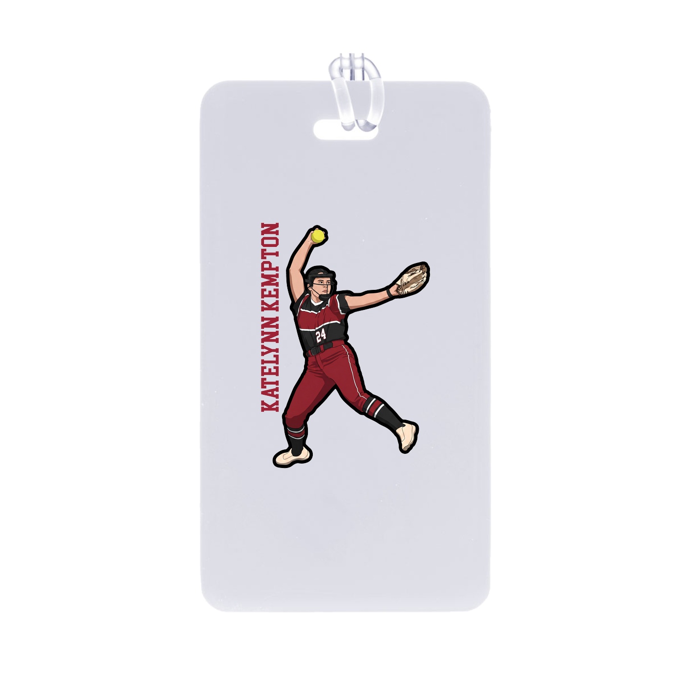 Bag Tag — Name Vertical in Classic