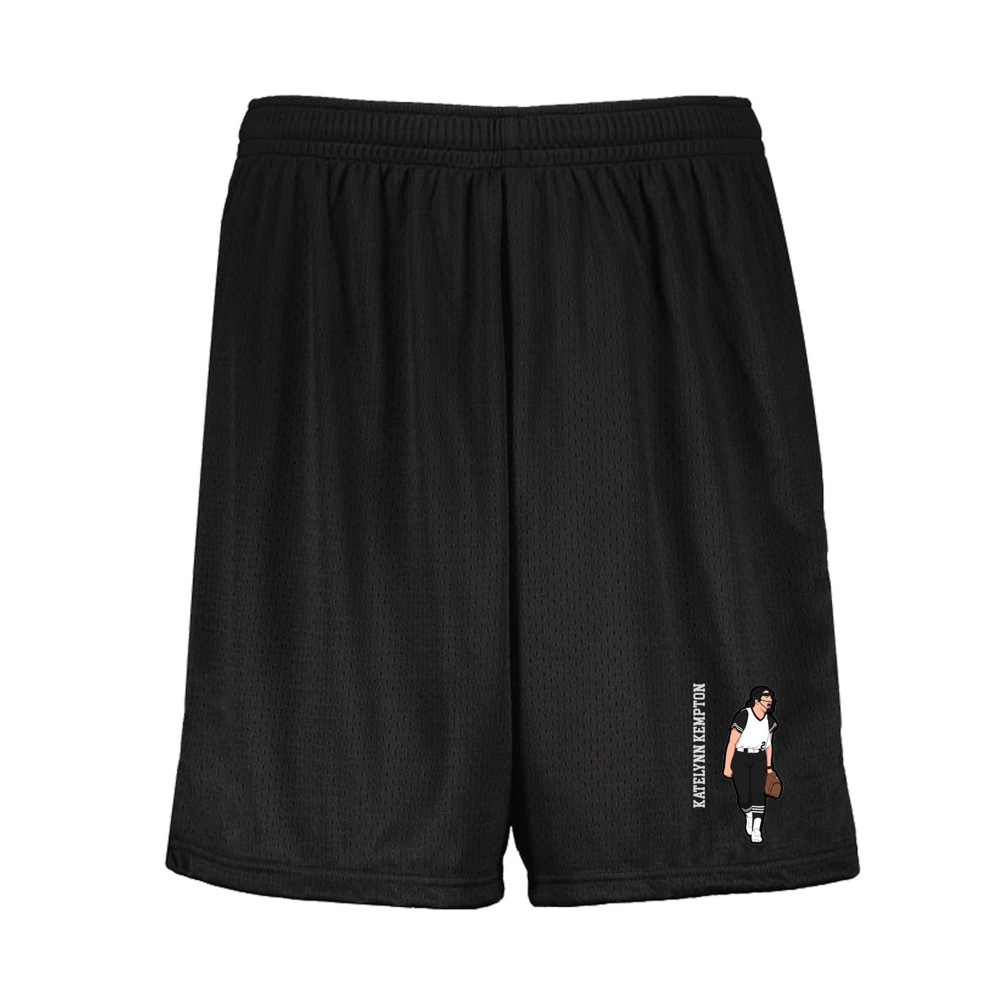 Shorts — Name Vertical in Black