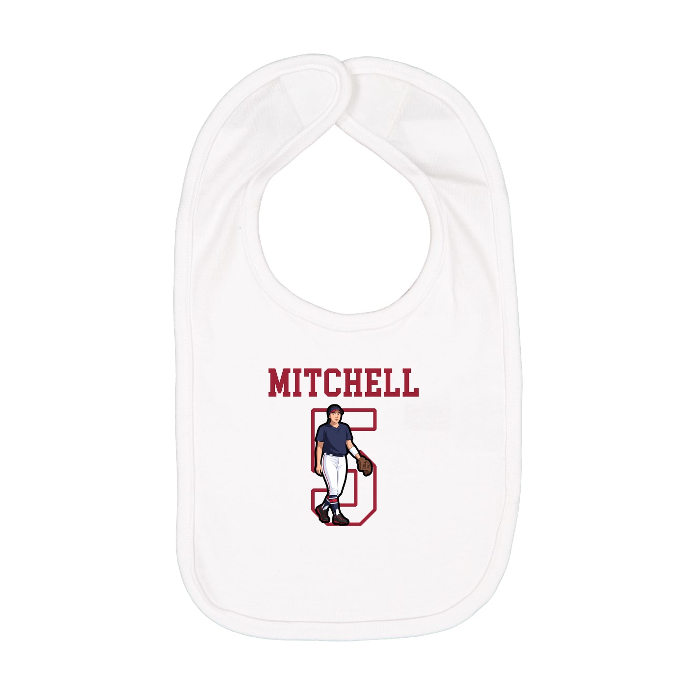 Infant Bib — Shirsey in White