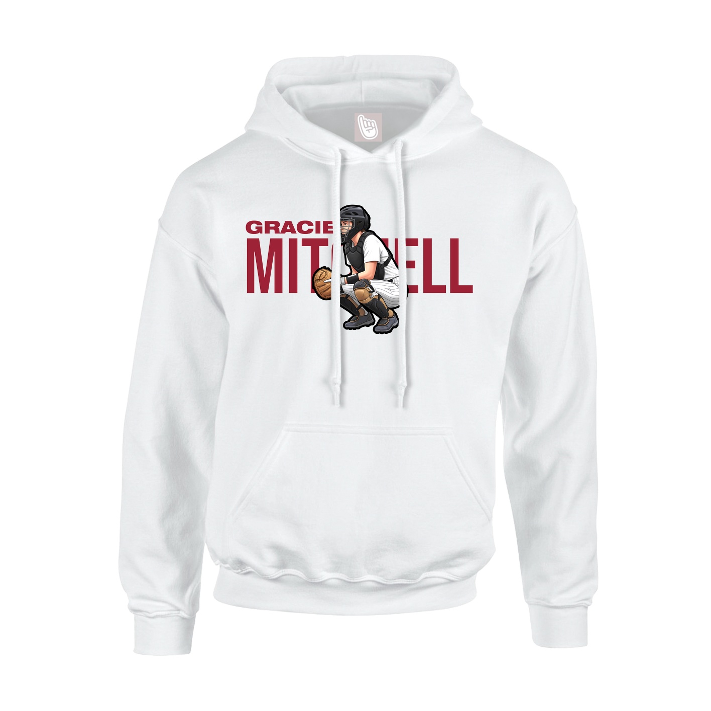Hoodie — Player Name in White