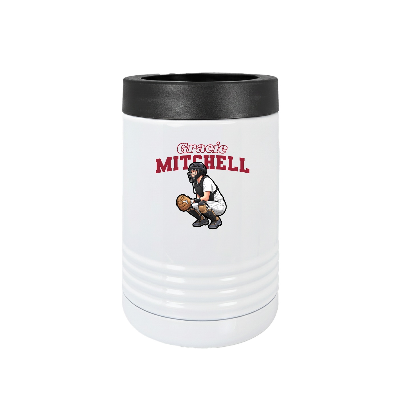 Beverage Holder — Name Arch in White