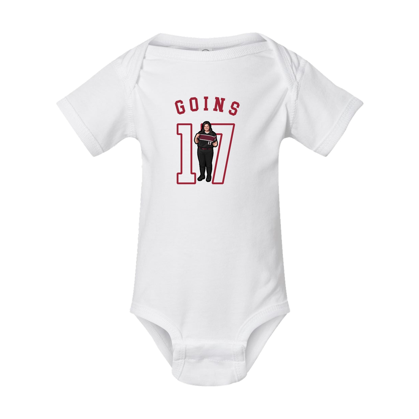Baby Onesie — Shirsey Arch in White