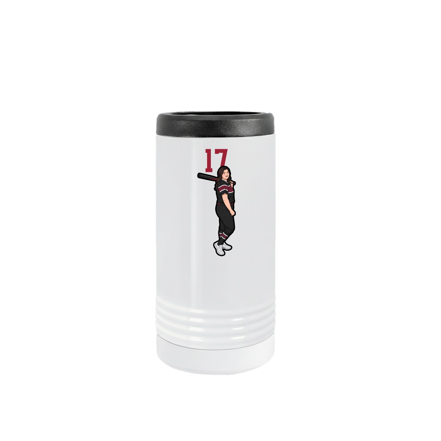 Slim Beverage Holder — Number Top in White