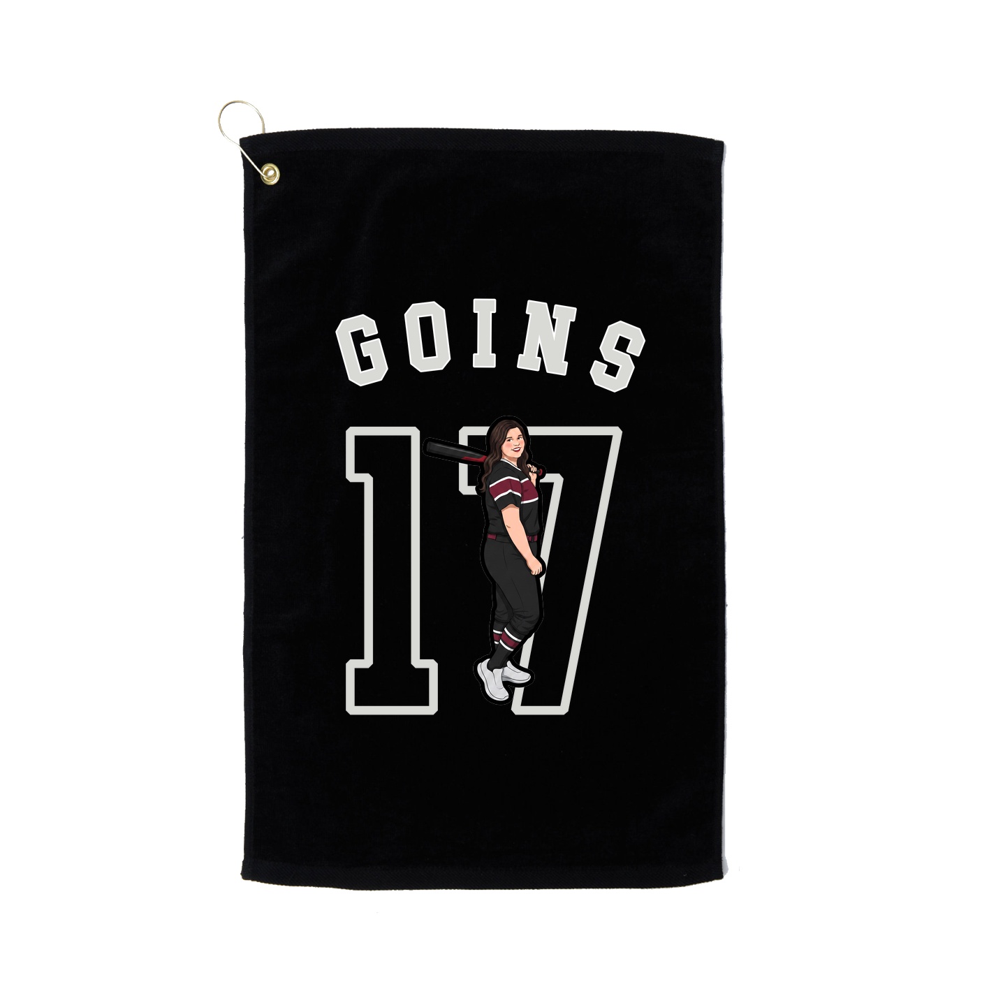 Golf Towel — Shirsey Arch in Black