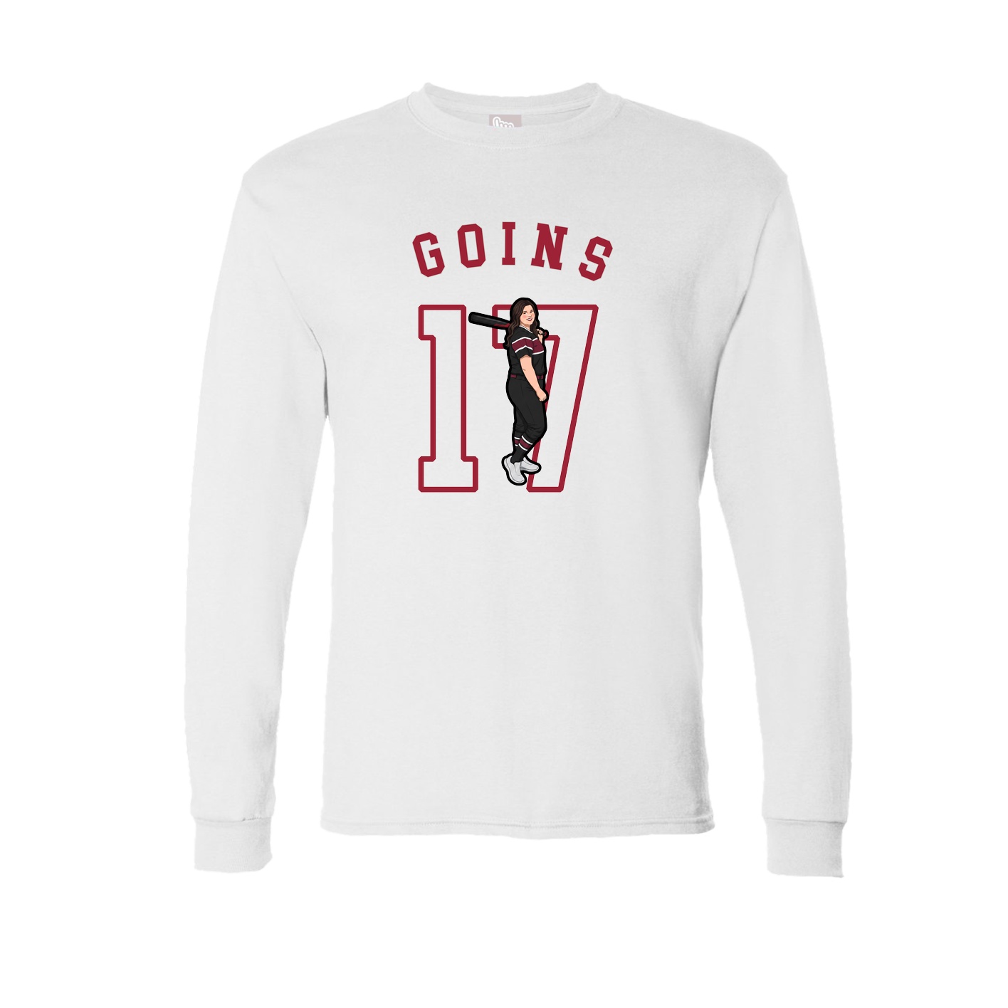 Long Sleeve Tee — Shirsey Arch in White