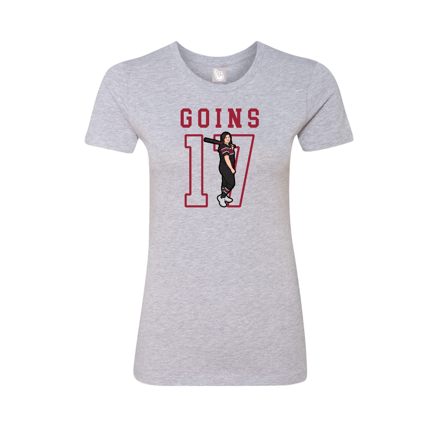 Fitted Women's Tee — Shirsey in Grey