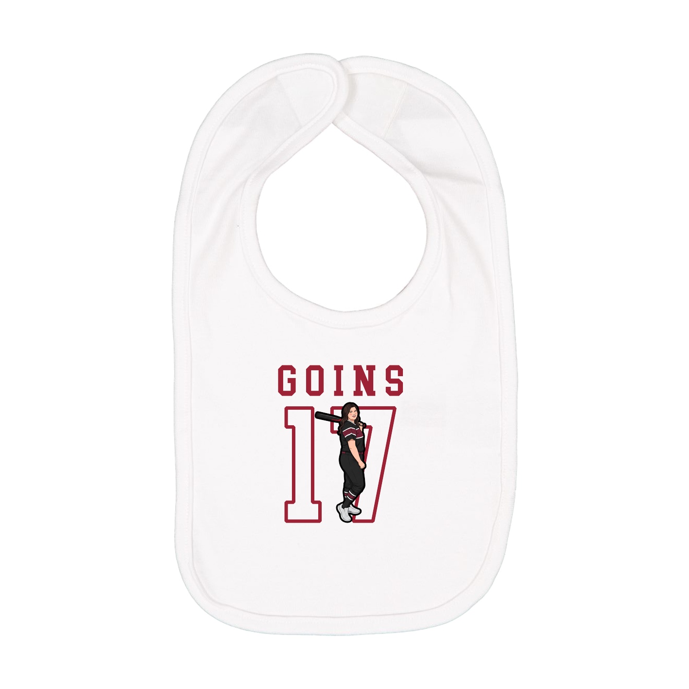 Infant Bib — Shirsey in White