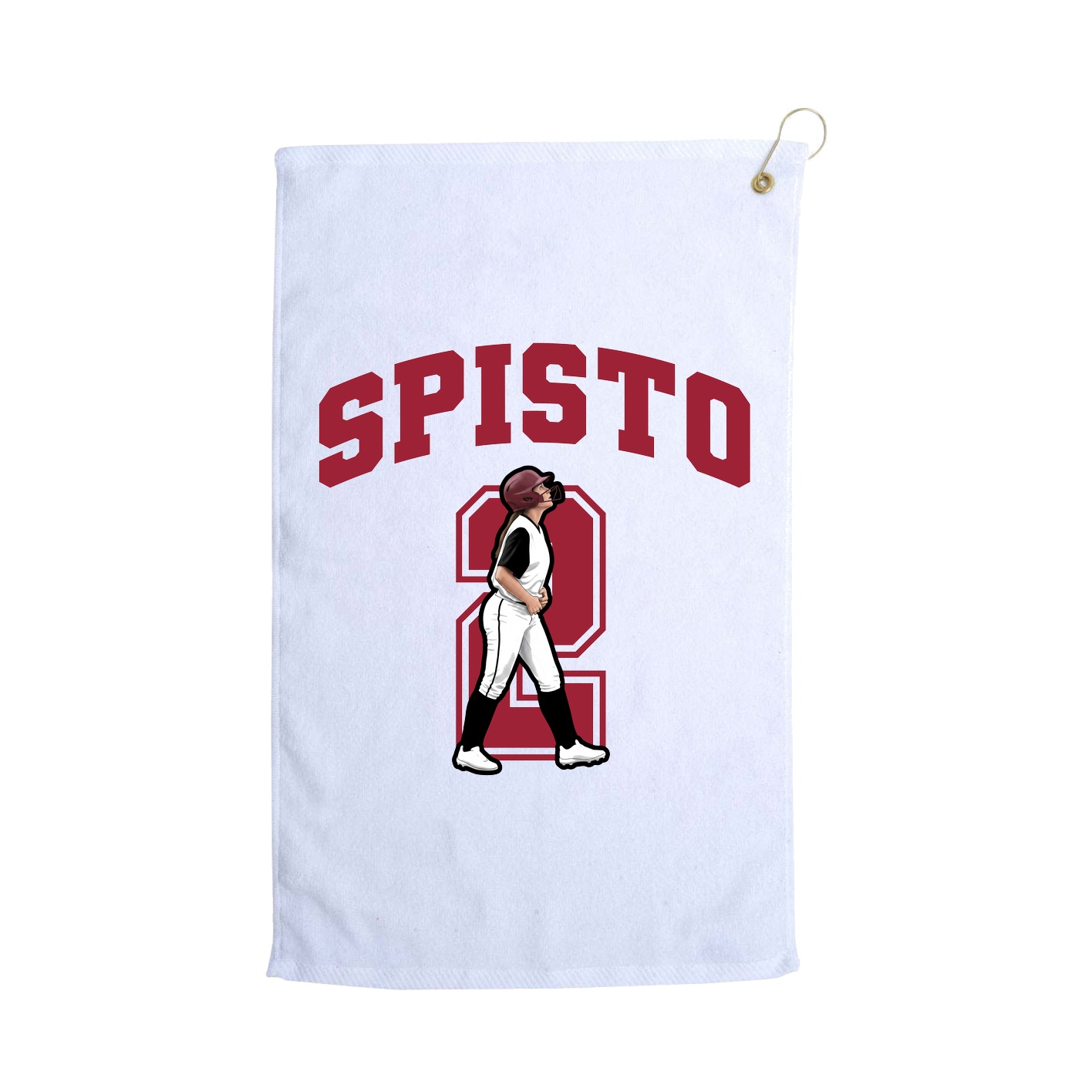 Golf Towel — Number in White