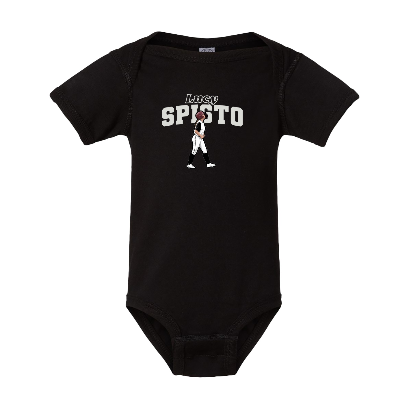 Baby Onesie — Name Arch in Black