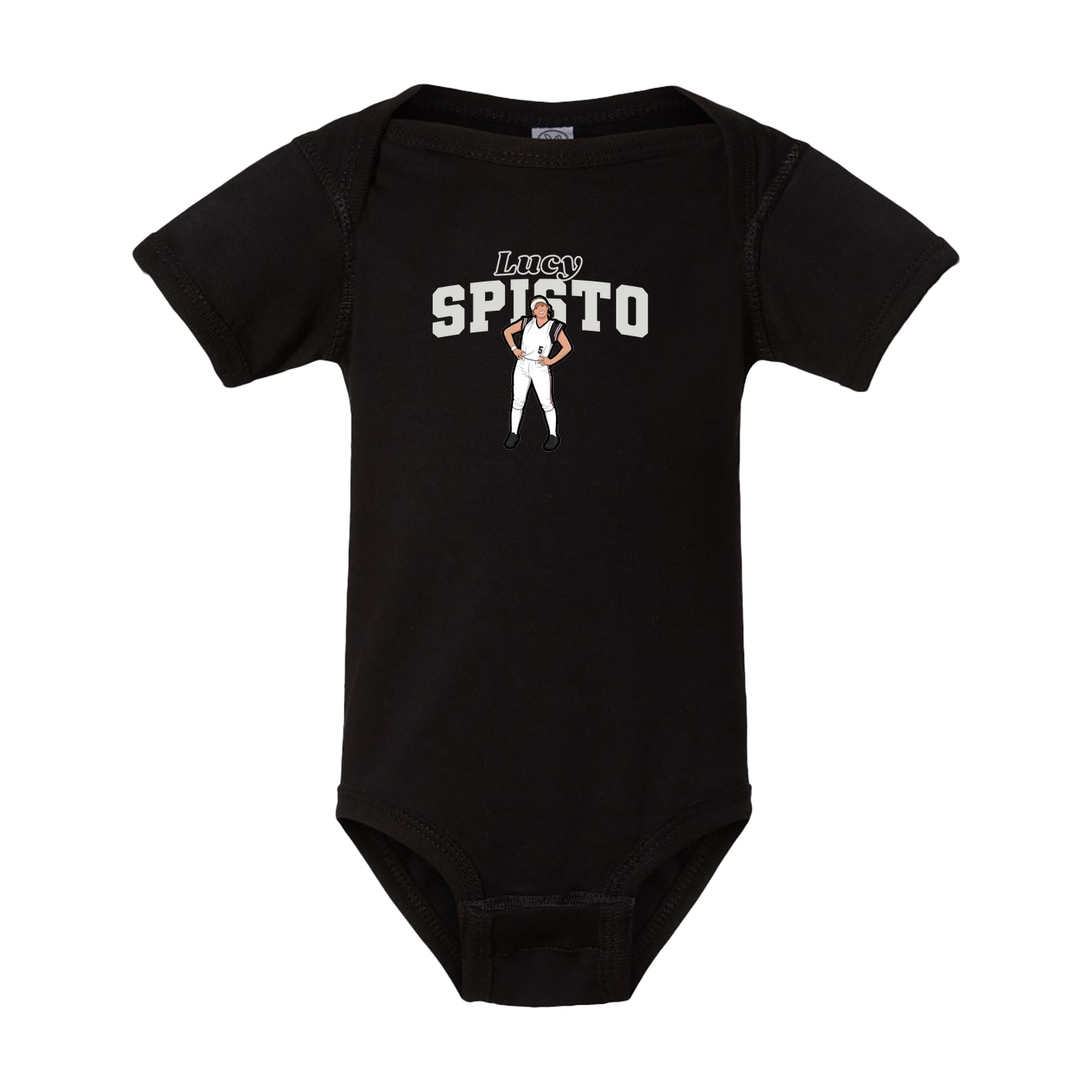 Baby Onesie — Name Arch in Black