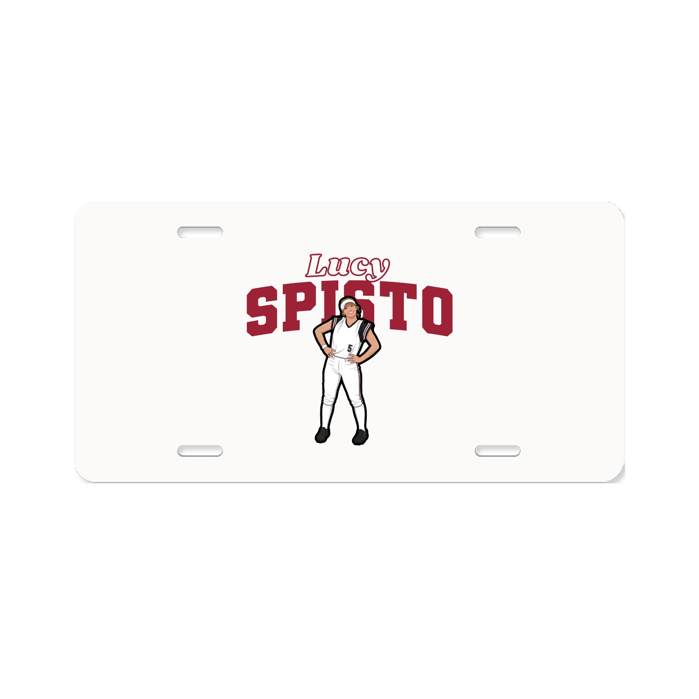 License Plate — Name Arch in Classic