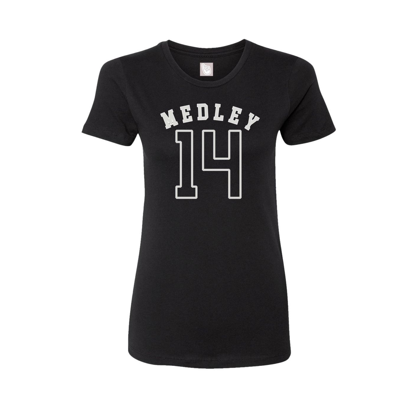 Fitted Women's Tee — Shirsey Arch in Black