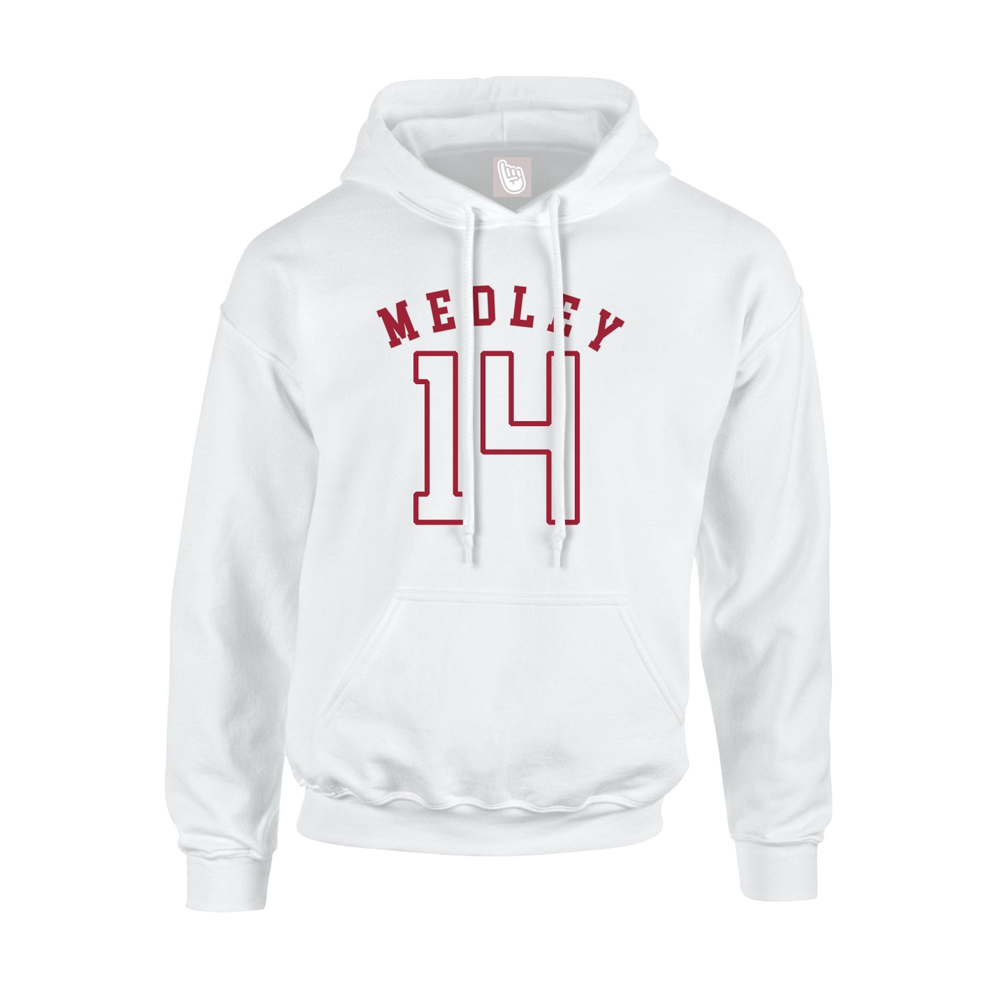 Youth Hoodie — Shirsey Arch in White