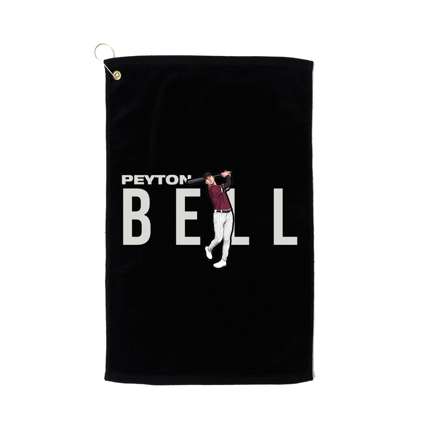 Golf Towel — Player Name in Black