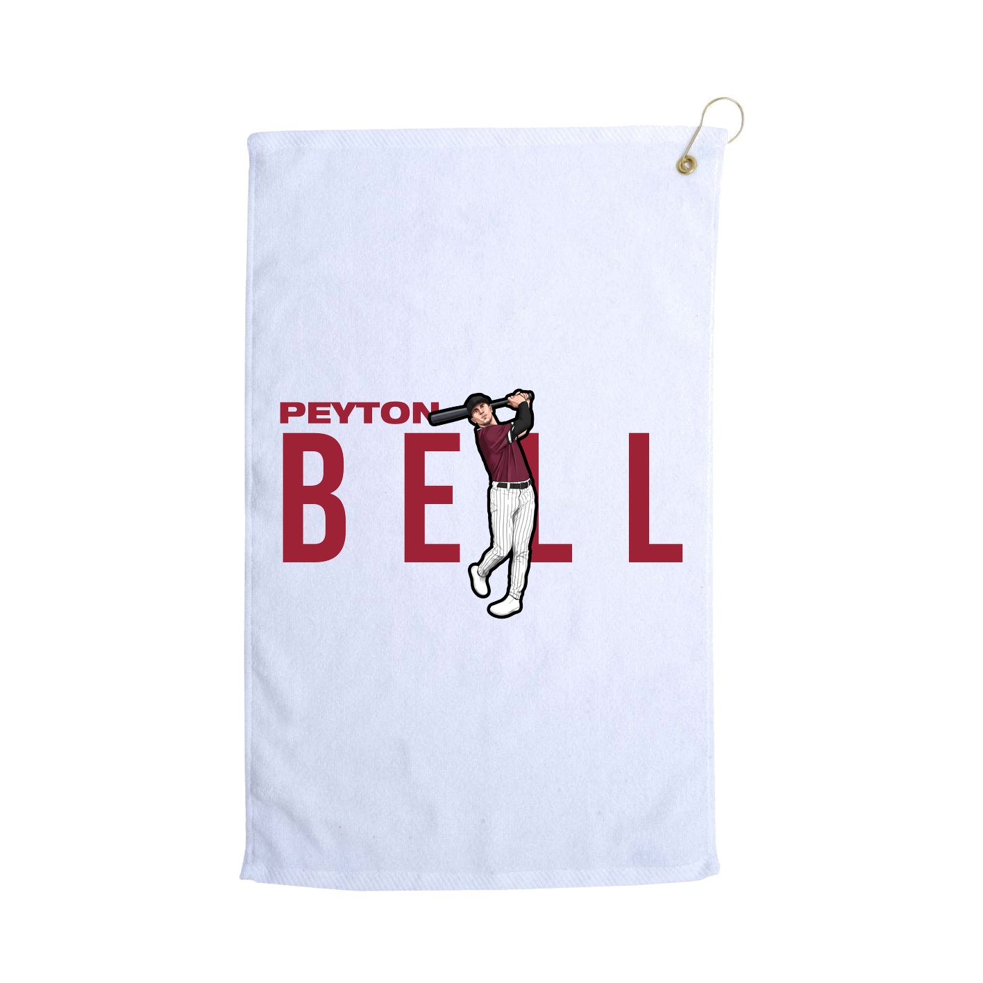 Golf Towel — Player Name in White