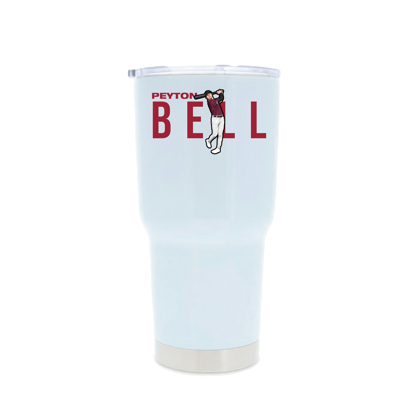 30oz Stainless Steel Tumbler — Player Name in White