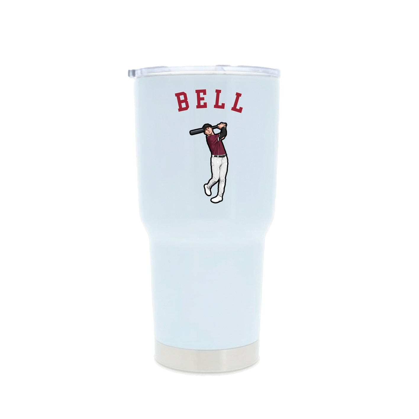 30oz Stainless Steel Tumbler — Shirsey Arch in White