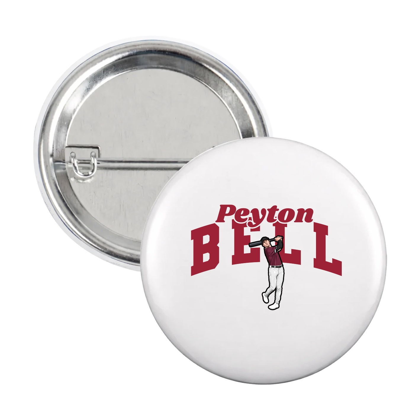 Game Day Button — Signature Arch in White