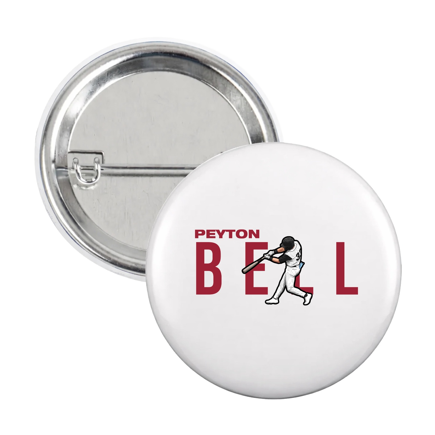 Game Day Button — Player Name in White