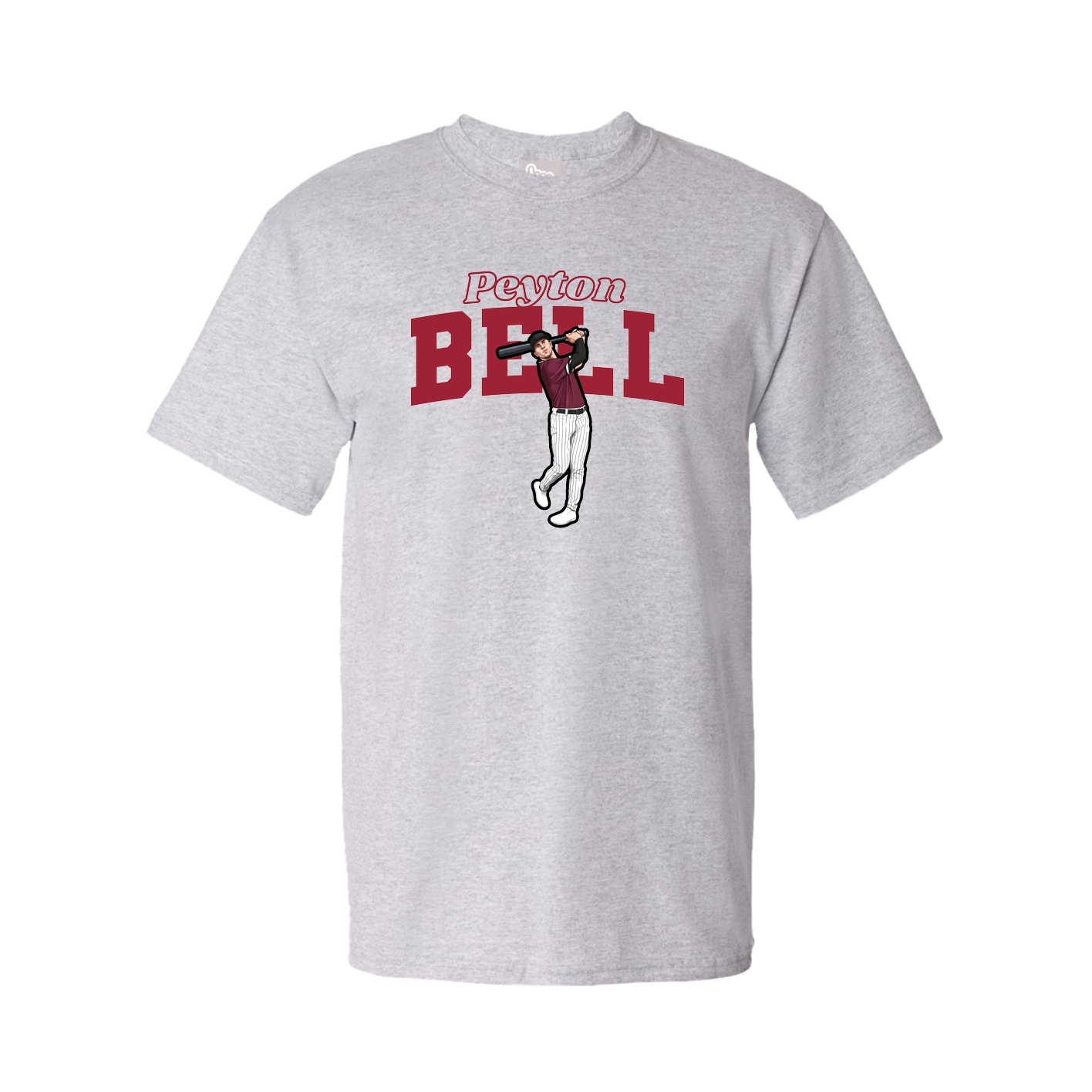 Youth Tee — Name Arch in Grey
