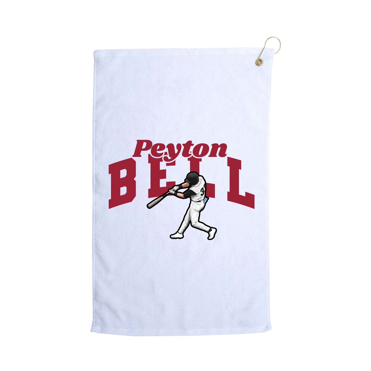 Golf Towel — Signature Arch in White