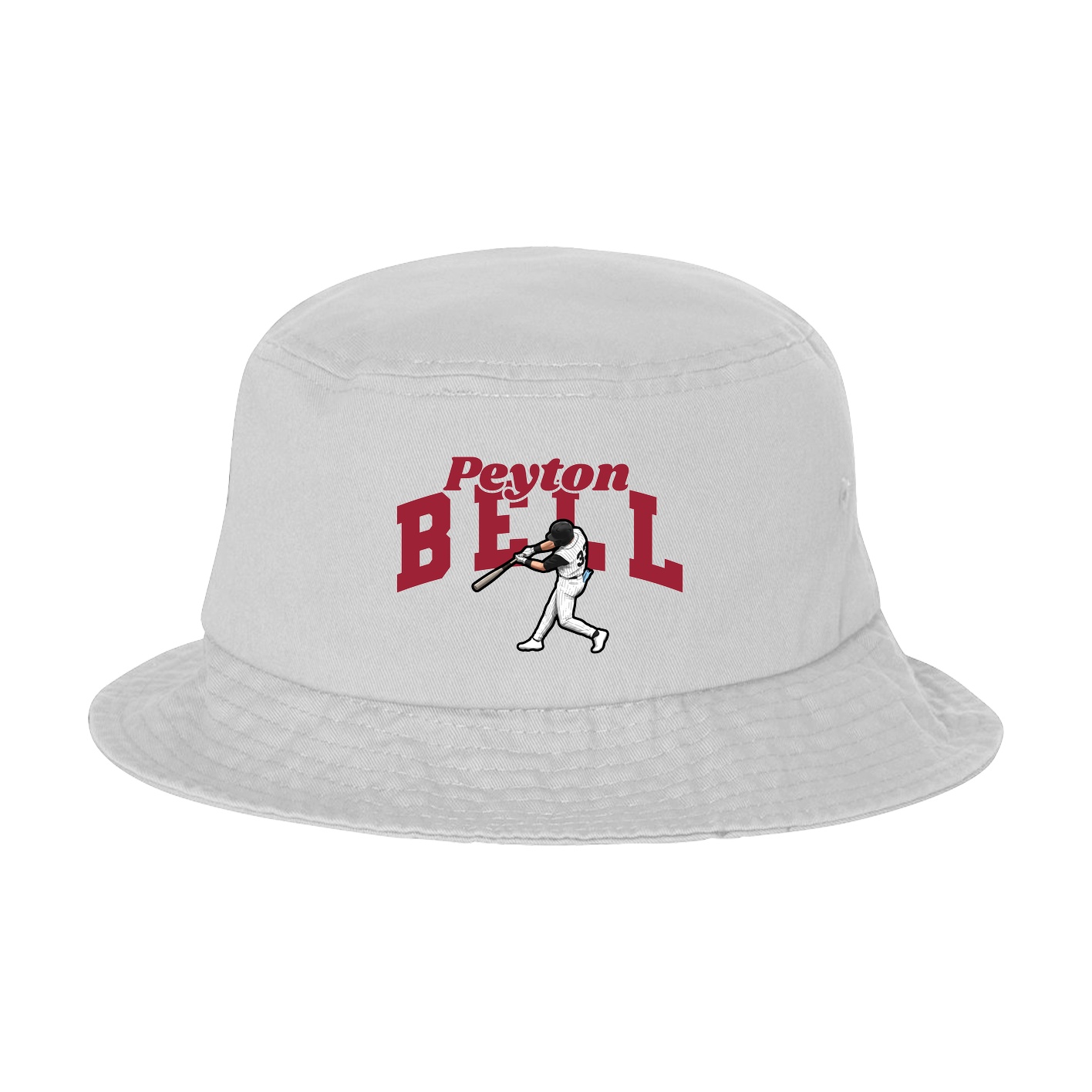 Bucket Cap — Signature Arch in White