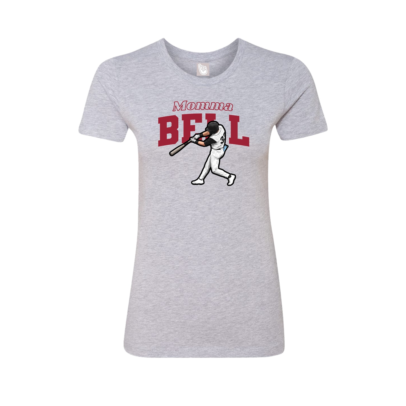 Womens Tee — Mothers Day Block in Grey