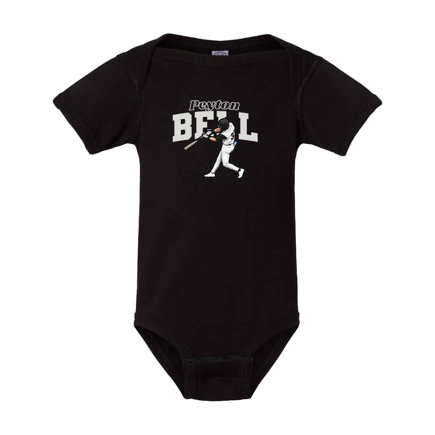Baby Onesie — Name Arch in Black