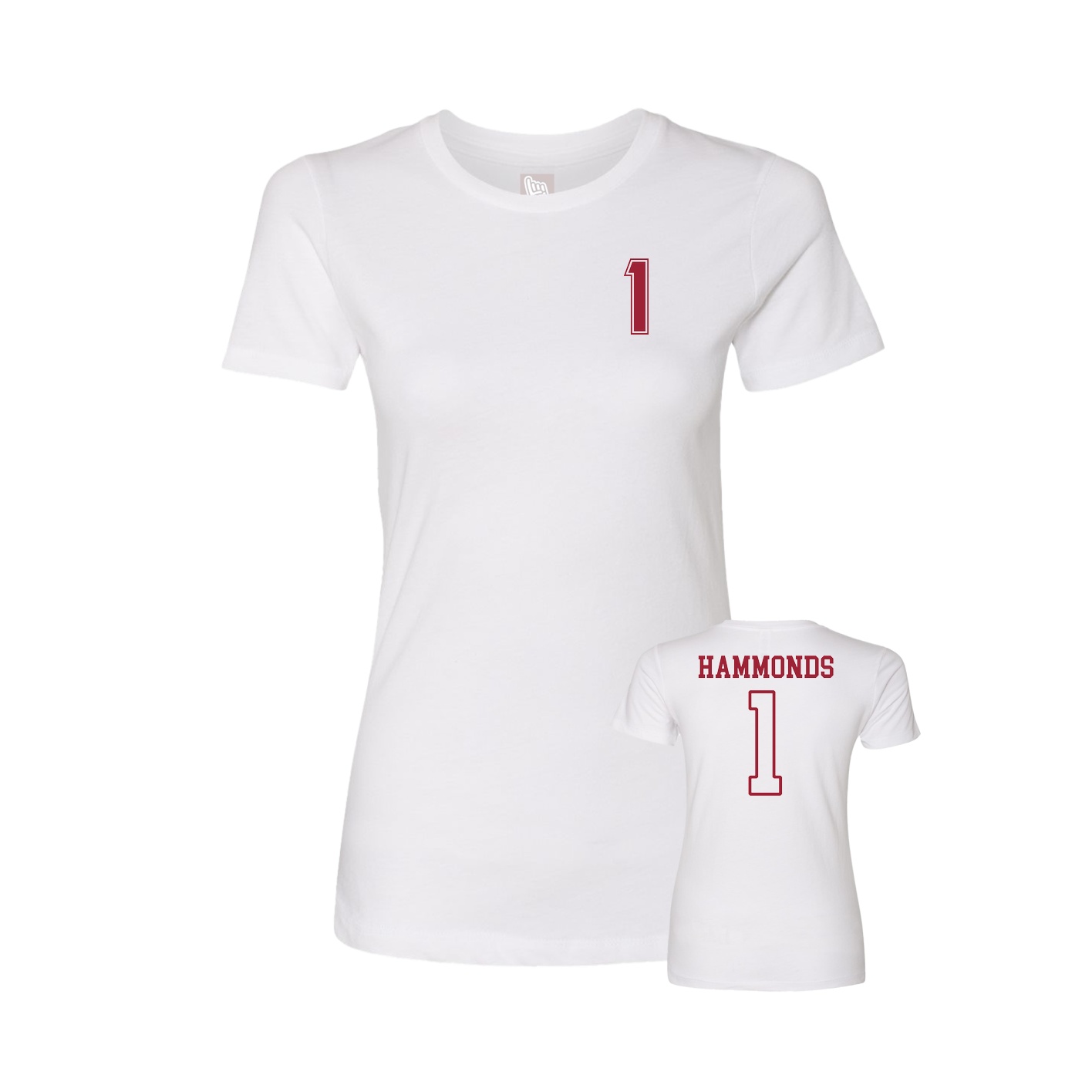 Womens Tee — Chest Back in White