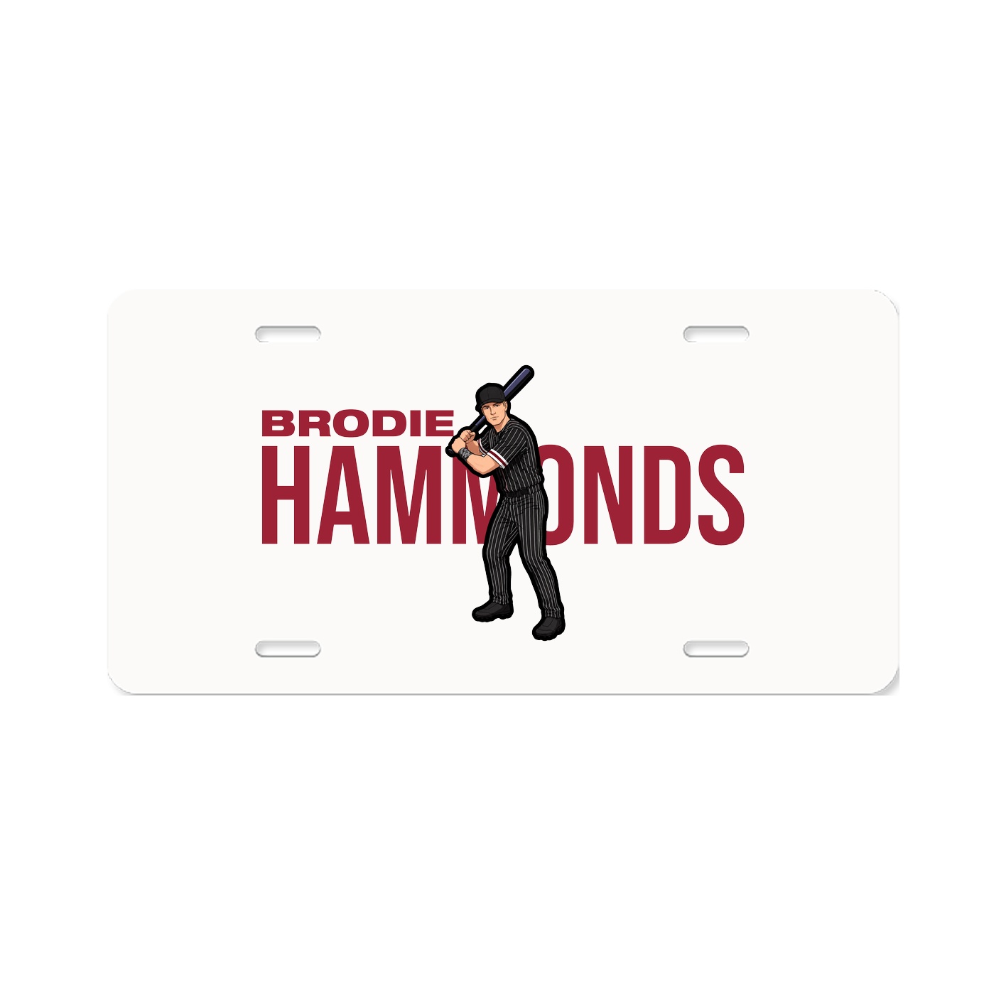 License Plate — Player Name in Classic