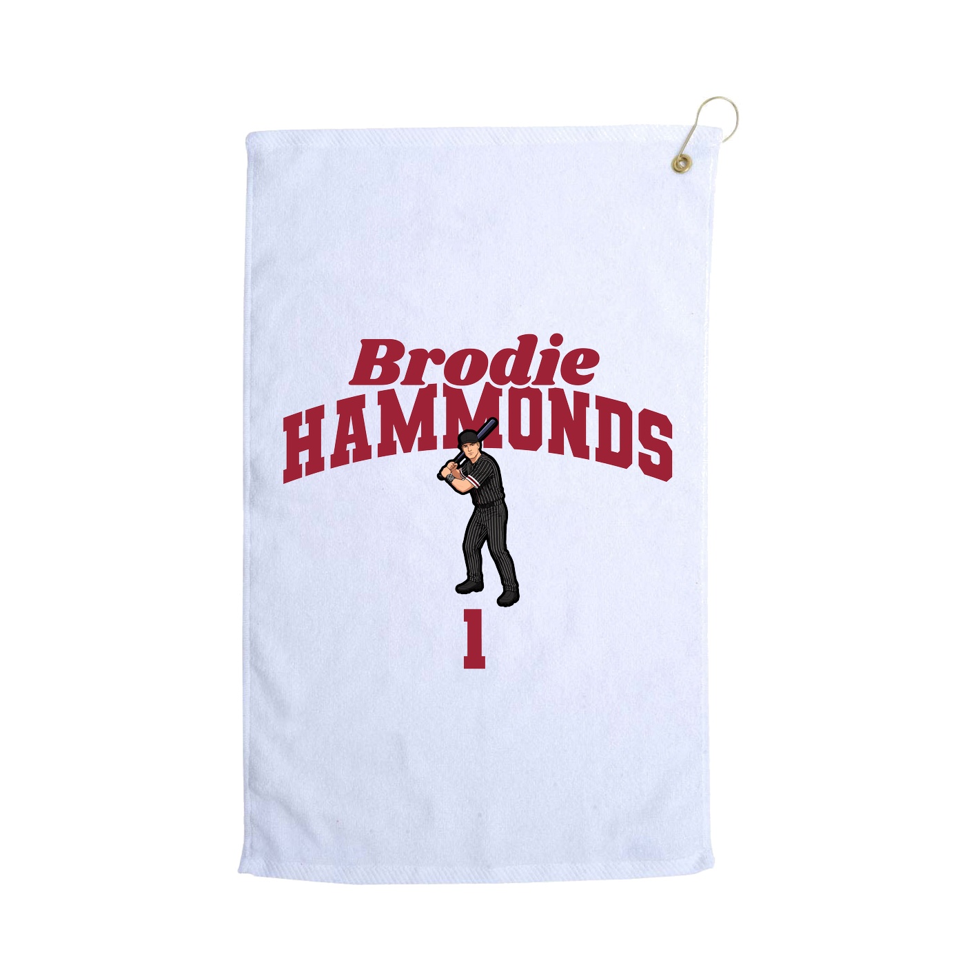 Golf Towel — Signature Arch in White