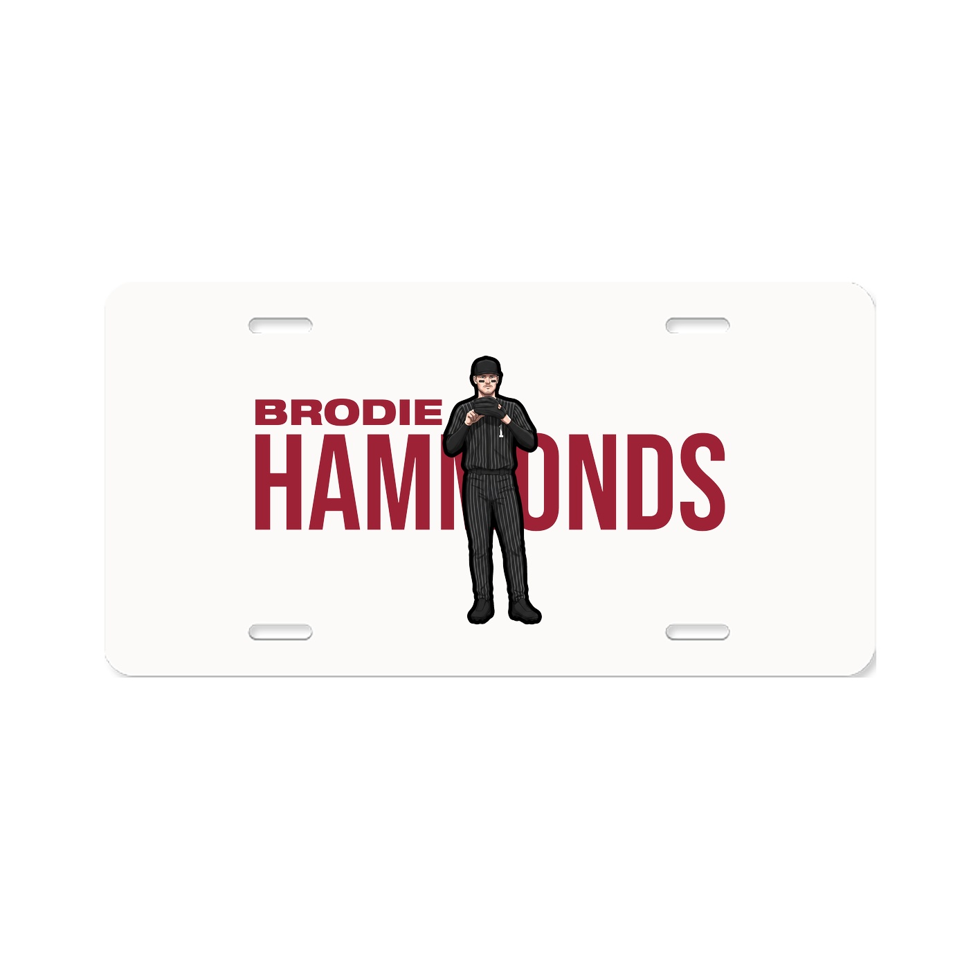 License Plate — Player Name in Classic