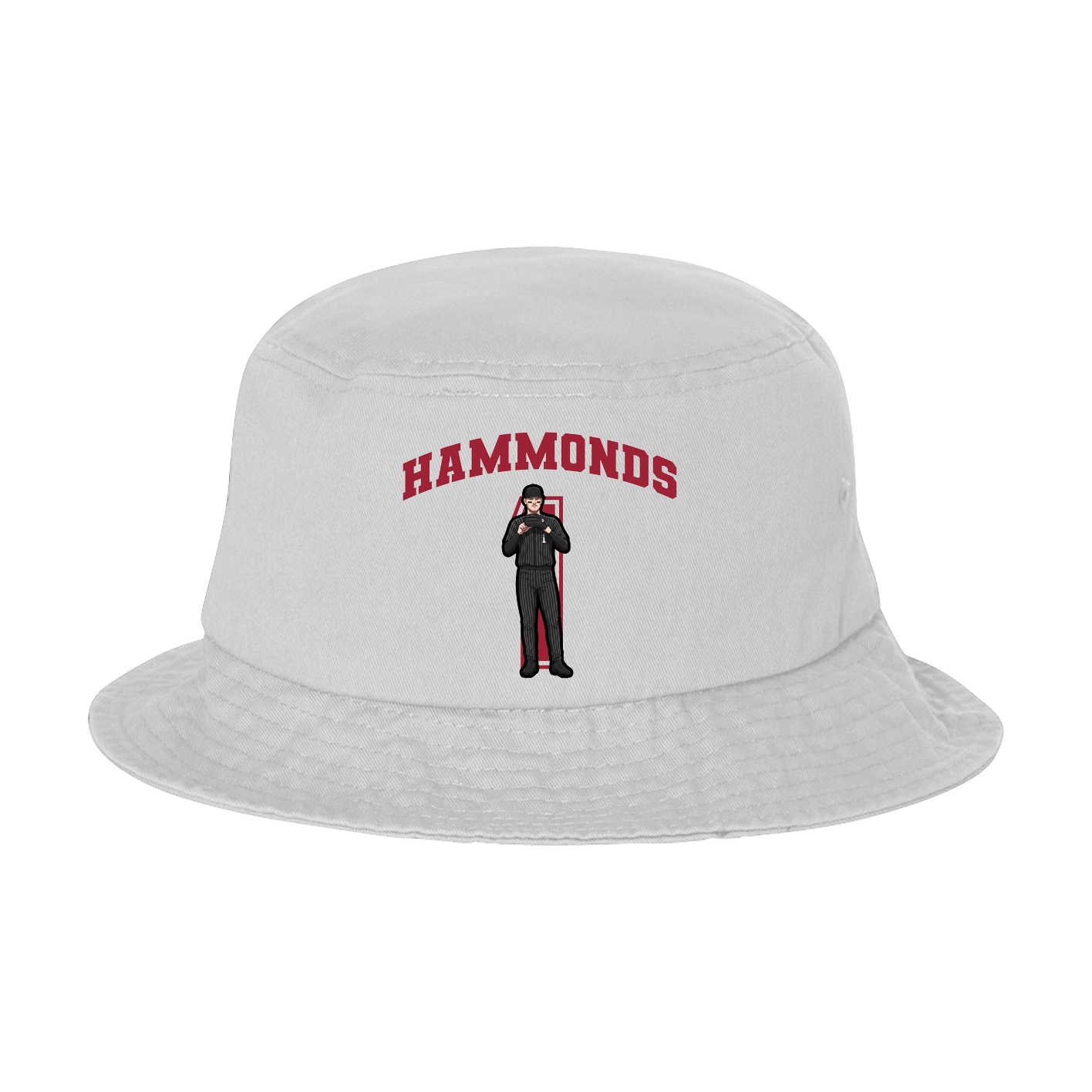 Bucket Cap — Number in White