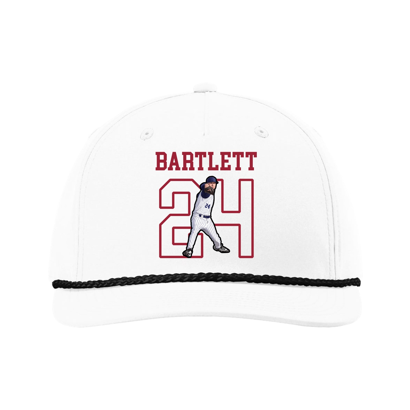 Five-Panel Classic Rope Cap — Shirsey in White
