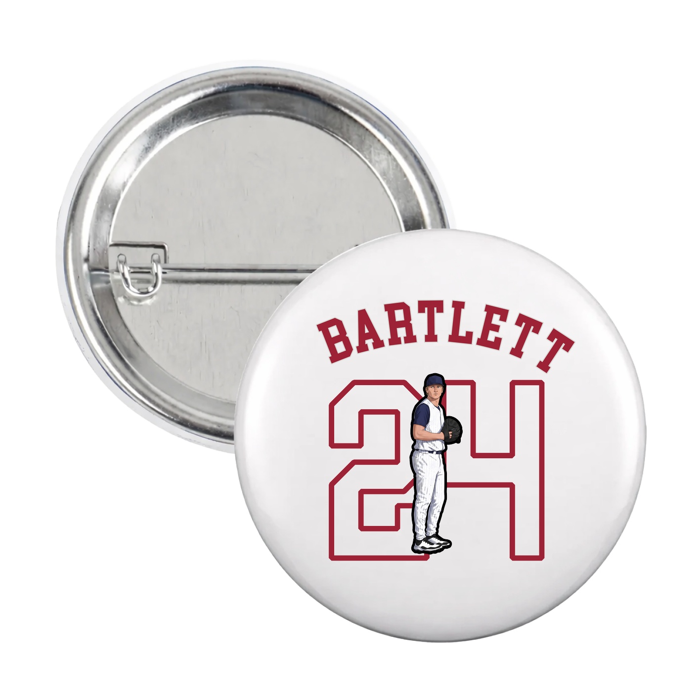 Game Day Button — Shirsey Arch in White