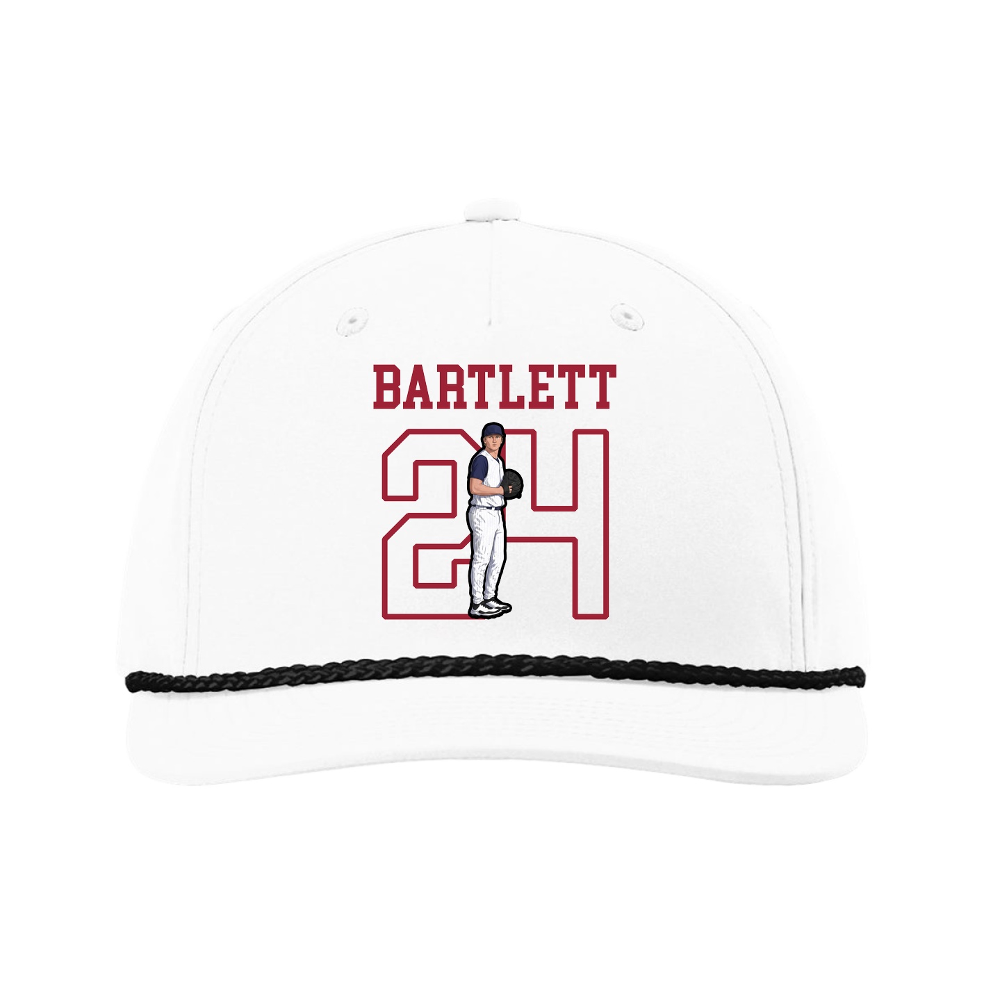 Five-Panel Classic Rope Cap — Shirsey in White