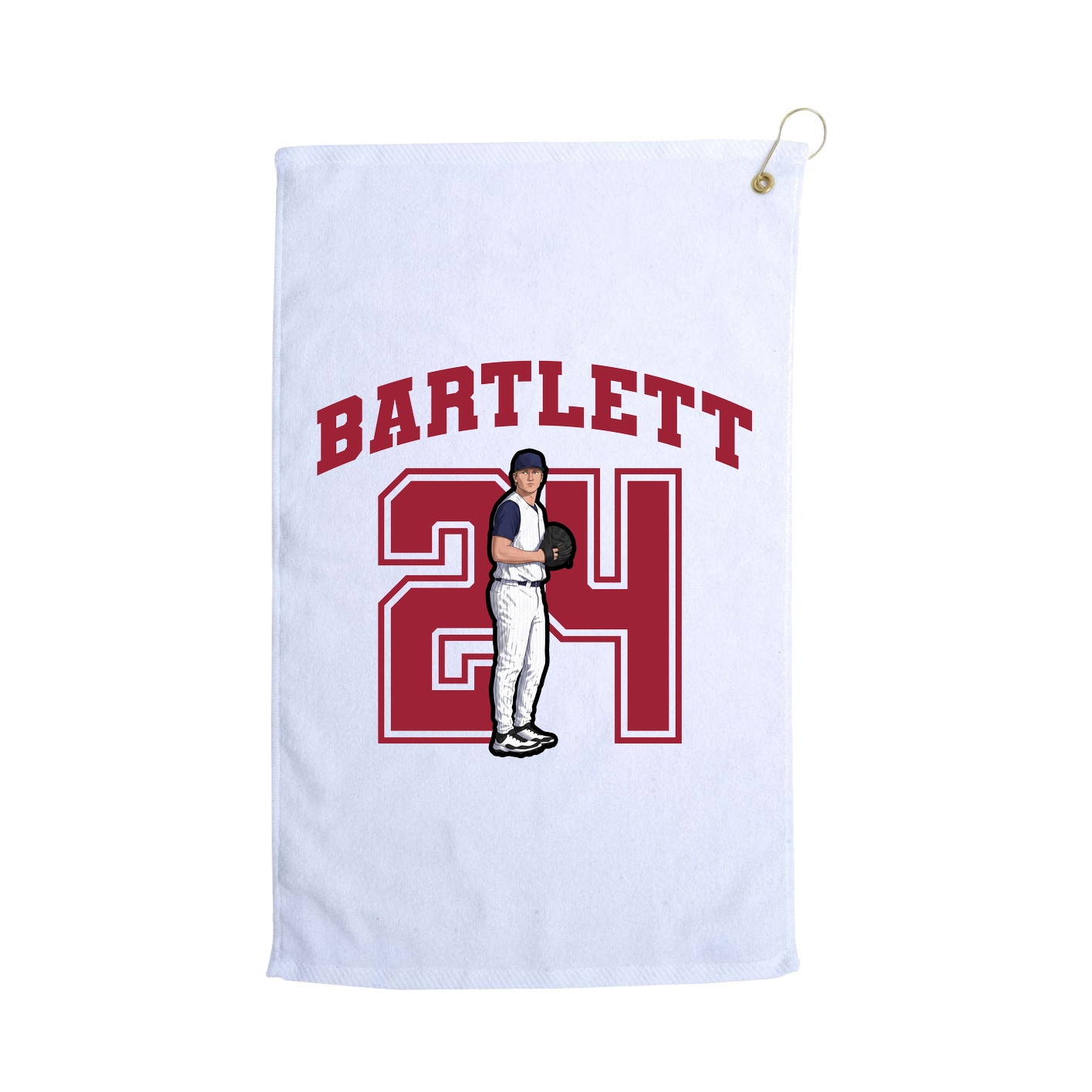 Golf Towel — Number in White