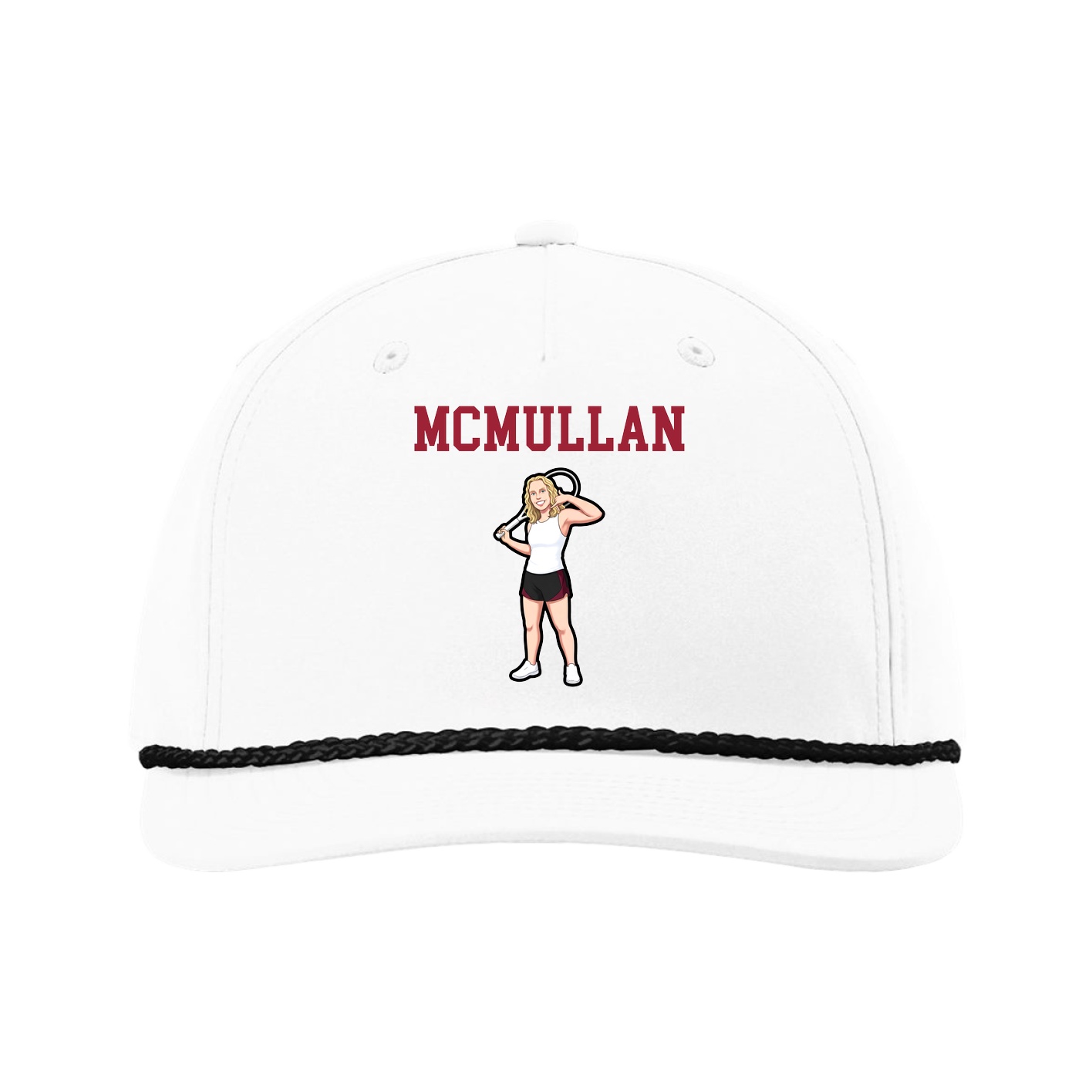 Five-Panel Classic Rope Cap — Shirsey in White