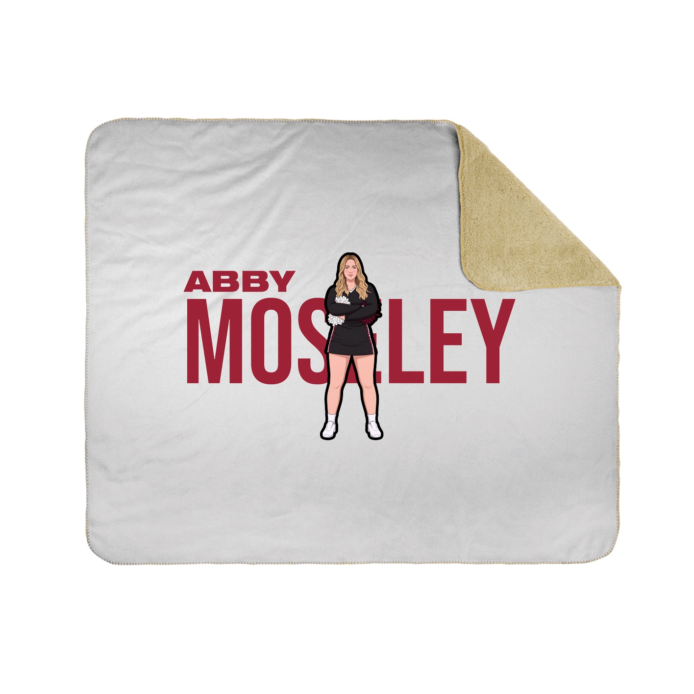 Throw Blanket — Player Name in White