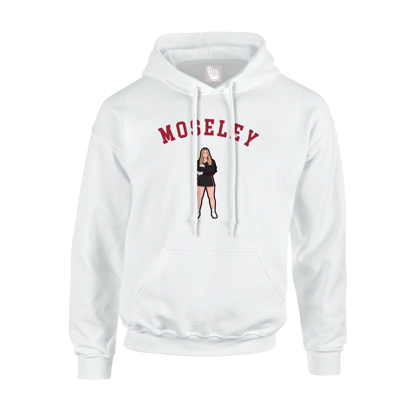 Hoodie — Shirsey Arch in White
