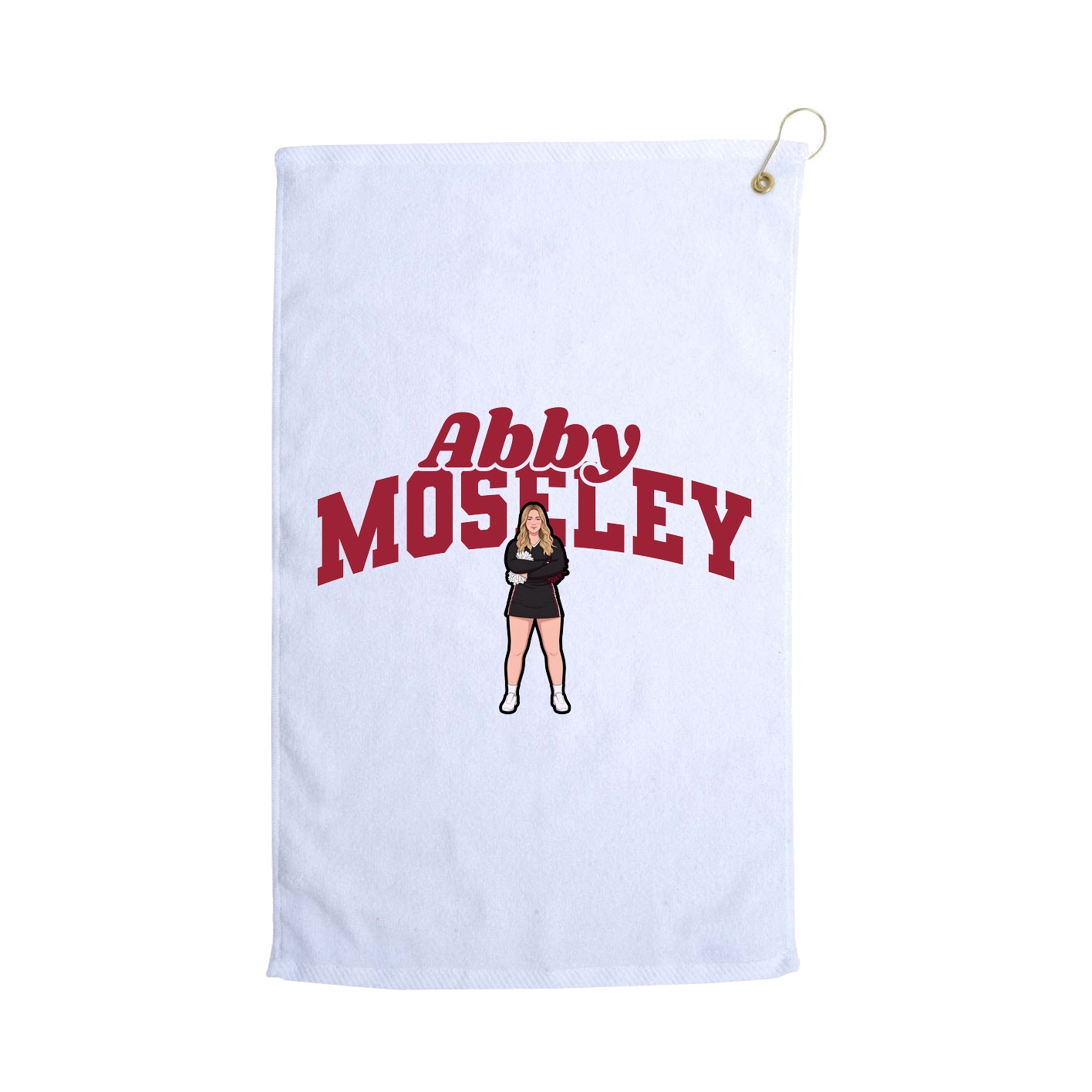 Golf Towel — Signature Arch in White